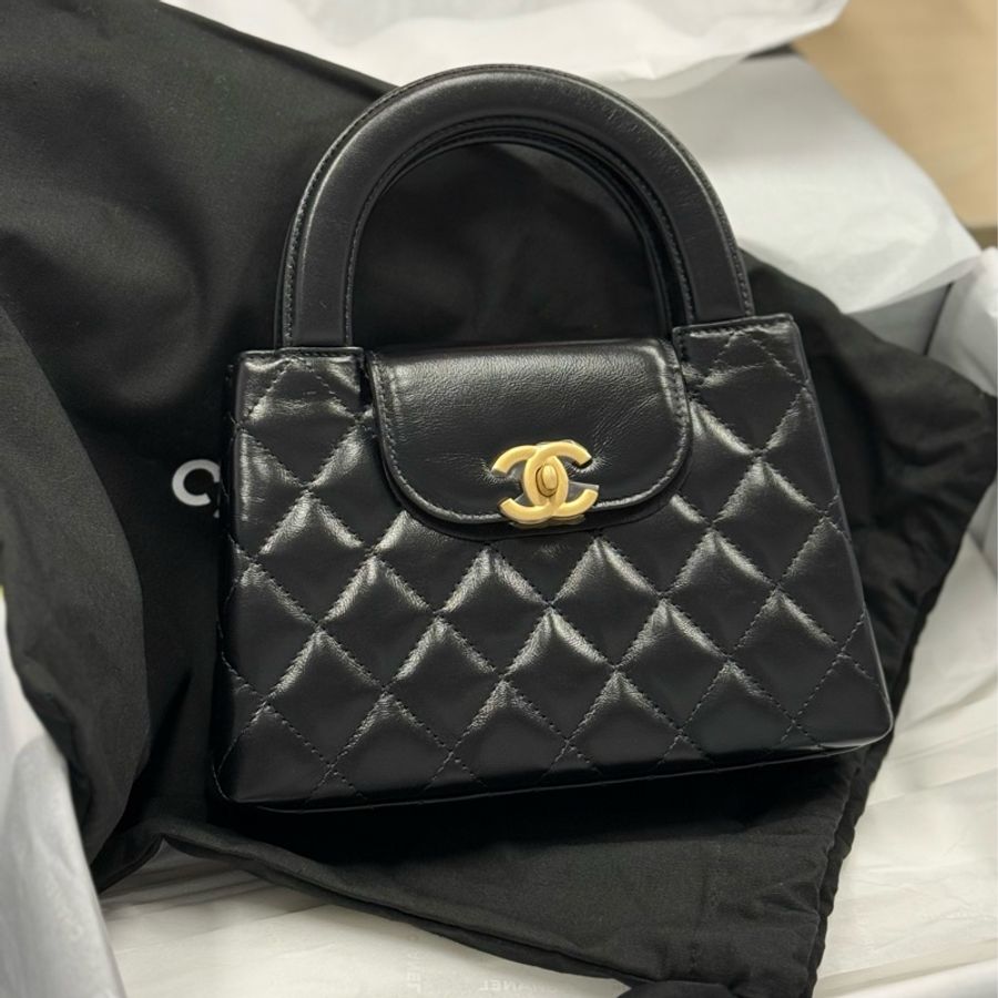 Chanel 25C Mini Kelly迷你凱莉包黑金-30