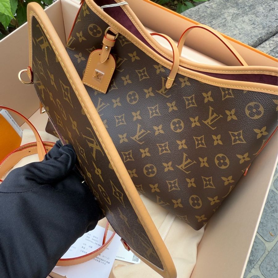 全新LV老花Carry All PM側背包肩背包M46203-11