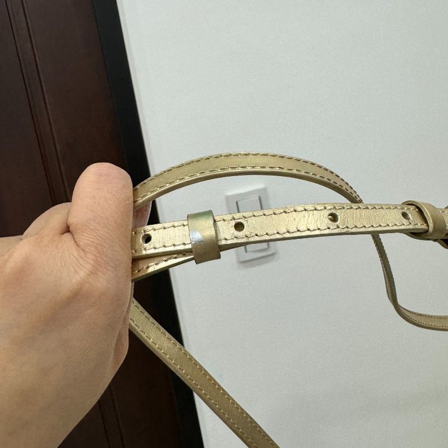 LV 路易威登 EPC PETITE MALLE 金銀色 水波紋 盒子包 肩背包 斜背包 手拿包 晚宴包-35