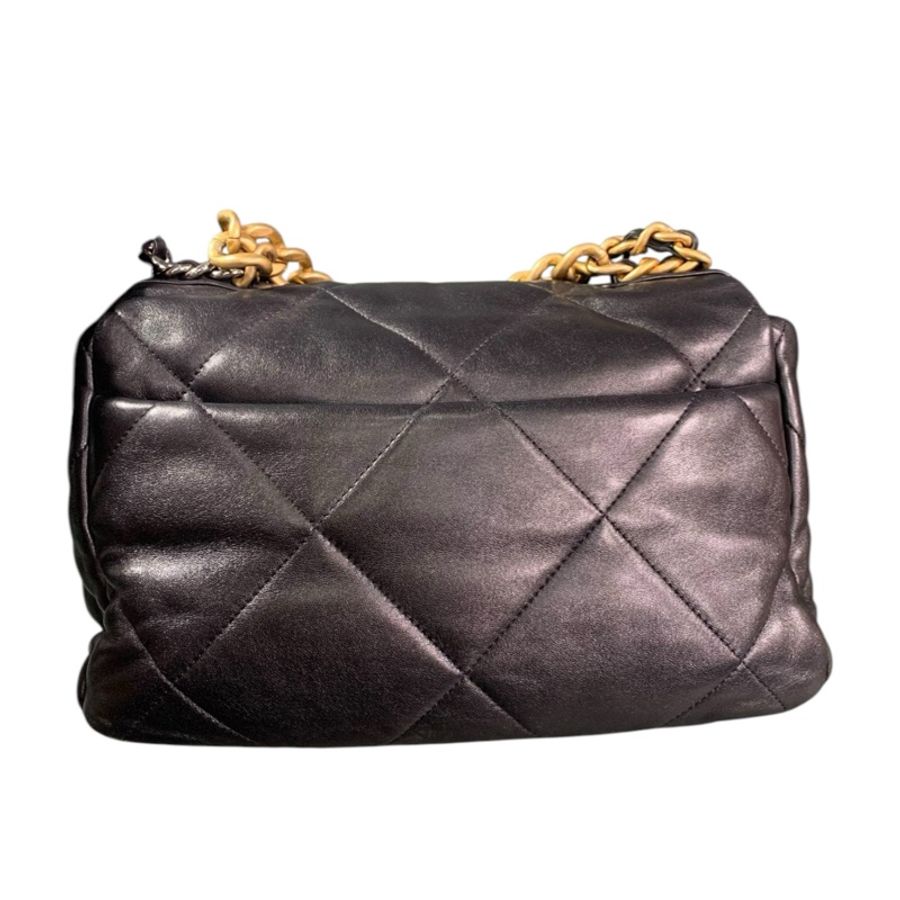 Chanel 19 Bag 黑色羊皮中號-2