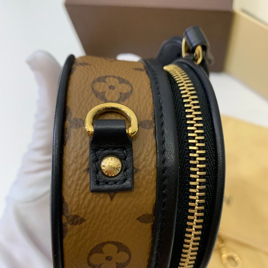 LV Boite chapeau nano mini 焦糖 圓餅包 口紅包 手提包 鍊條包 鏈帶包 斜背包-13