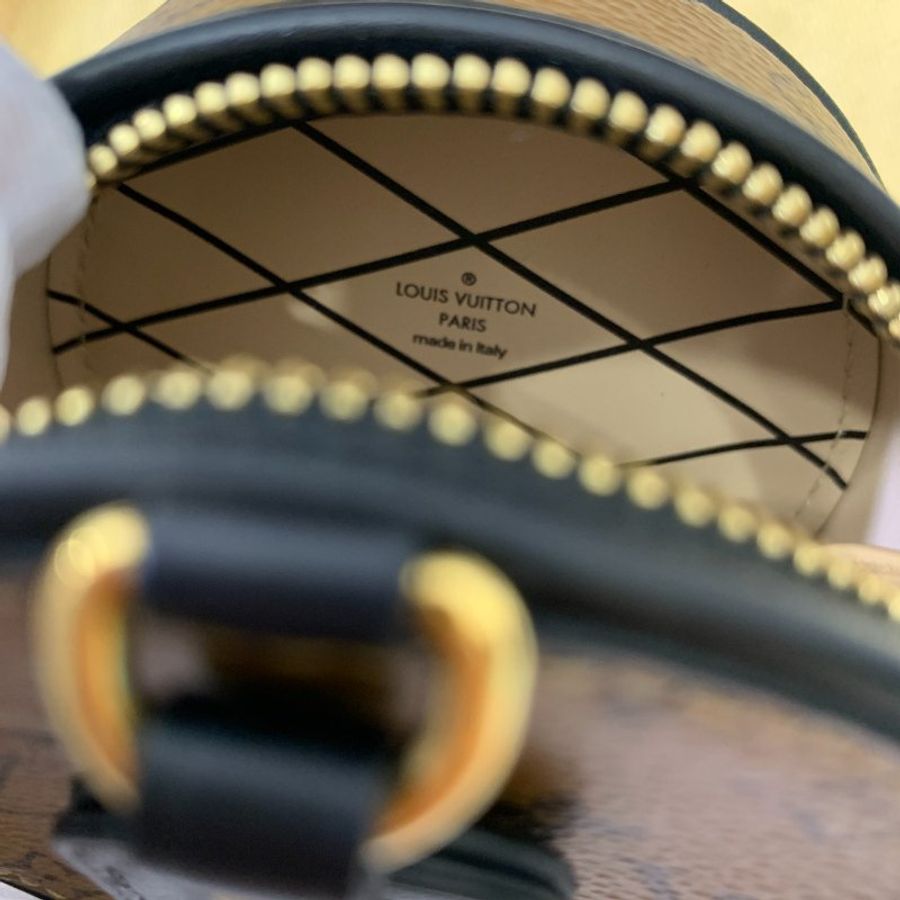LV Boite chapeau nano mini 焦糖 圓餅包 口紅包 手提包 鍊條包 鏈帶包 斜背包-16