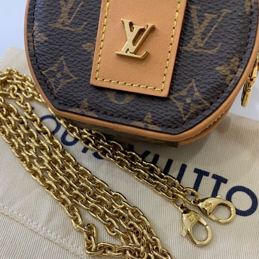LV Boite chapeau nano mini 迷你 圓餅包 手提包 鍊條包 鍊帶包 斜背包 小廢包-12