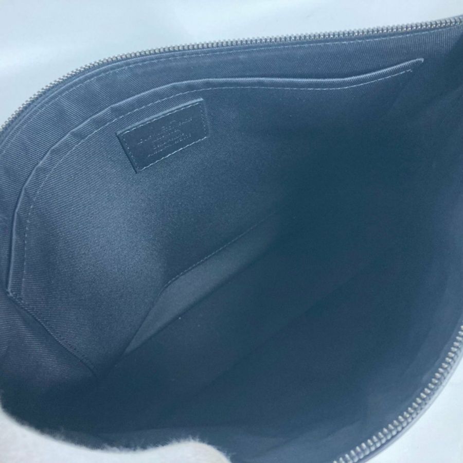 路易威登 M63268 Dark Infinity Pochette Cosmos 手拿包皮革男士黑色-7