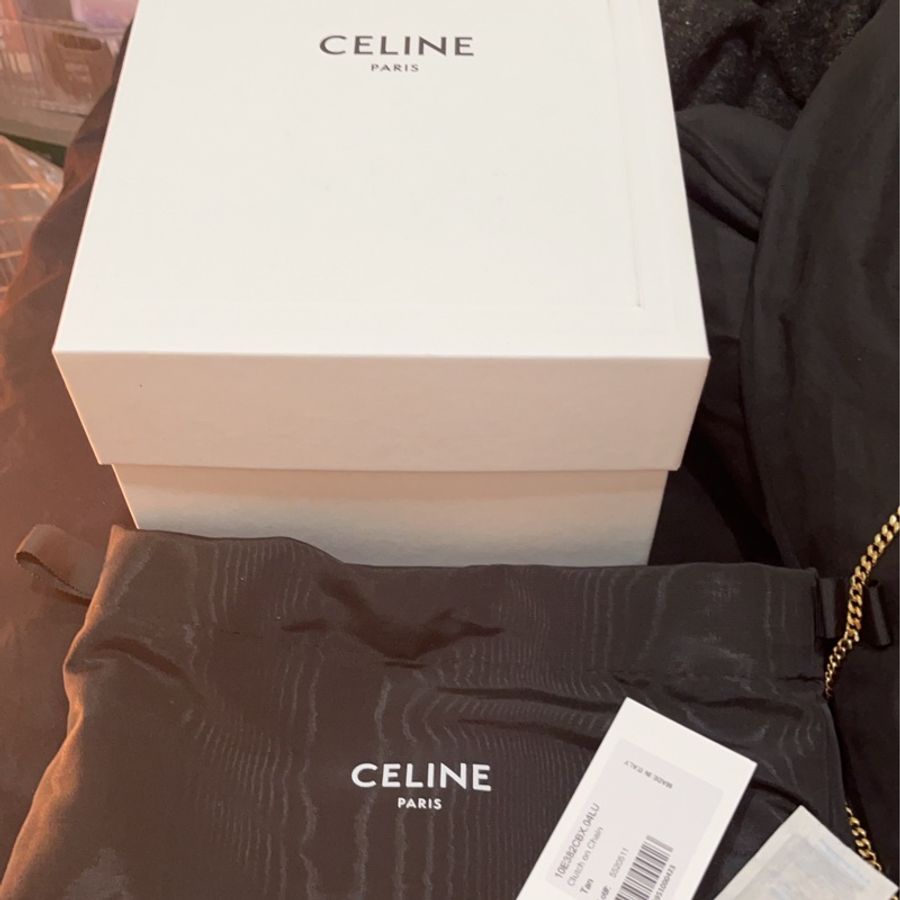 Celine 斜背鏈條包-11