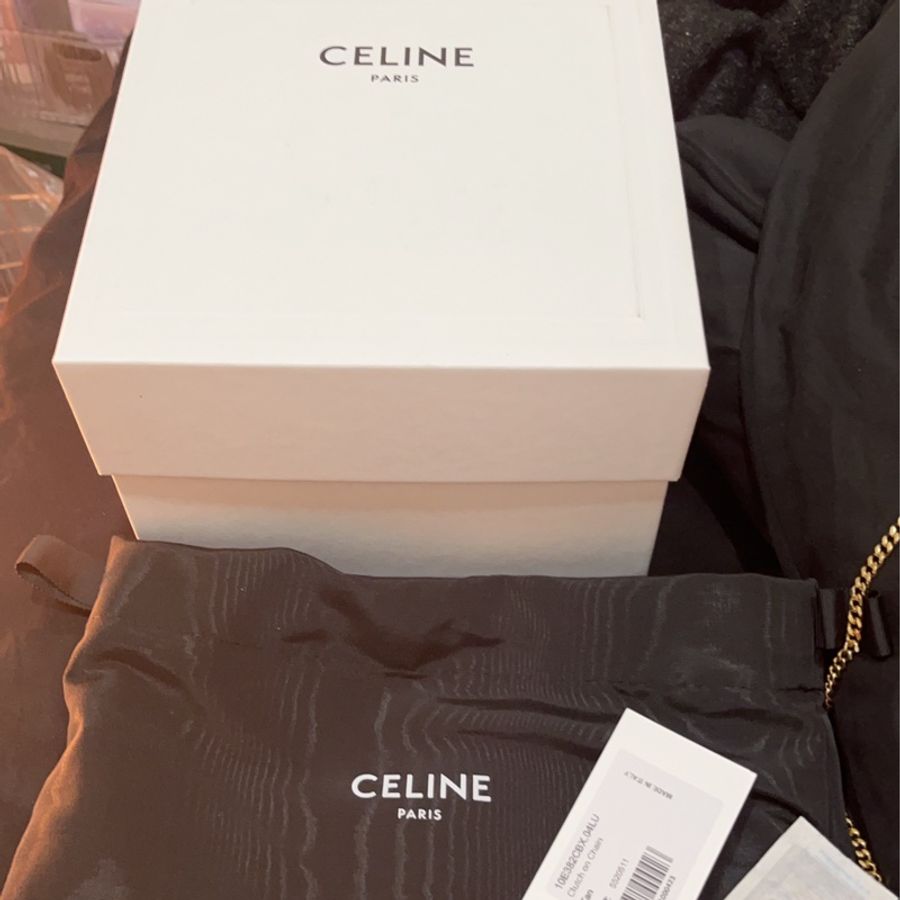 Celine 斜背鏈條包-12