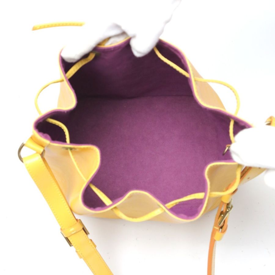 路易威登 LOUIS VUITTON 單肩包 Epi Petit Noe 皮革 M44109 Tassili 黃色 LV-18