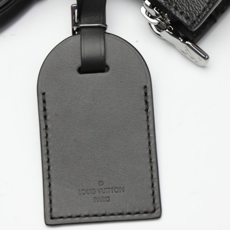 路易威登 LOUIS VUITTON 手提包單肩 Monogram Eclipse Sac Plat Cross 帆布 M46456 黑色 LV-12