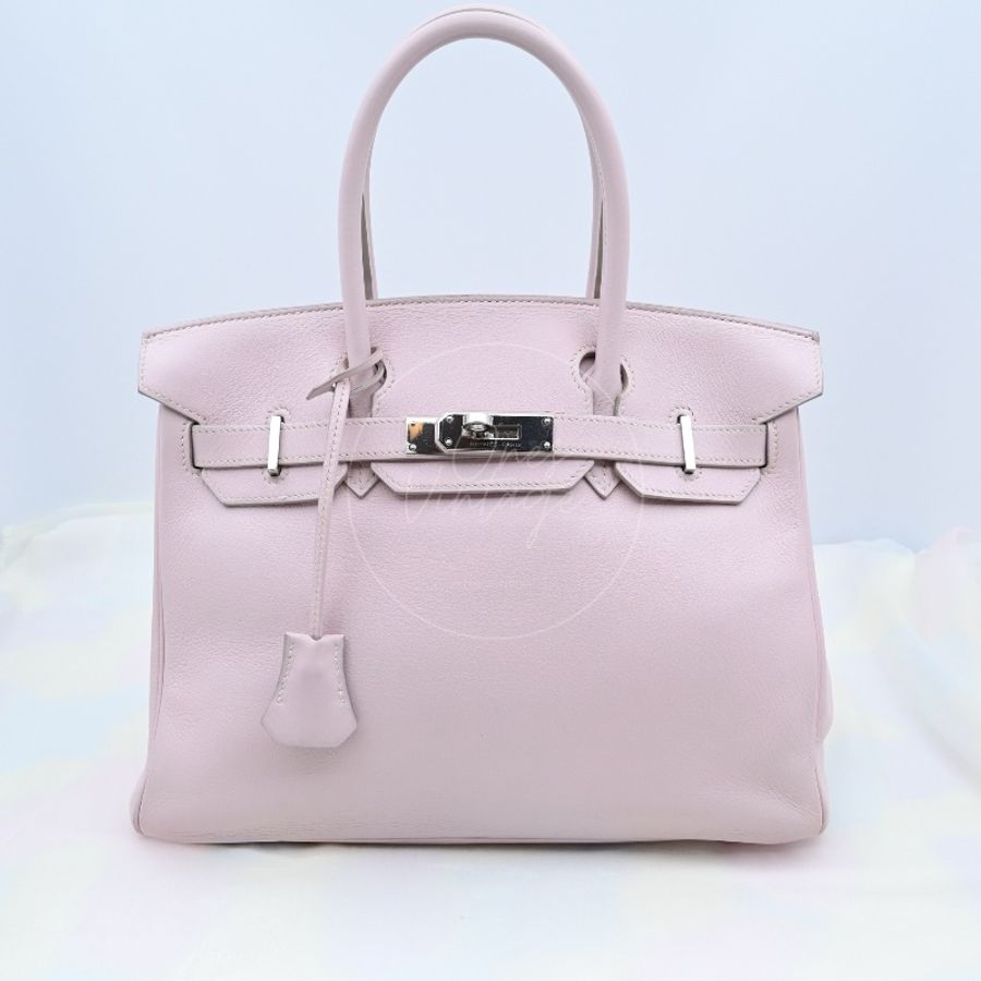 [Pre-owned] Hermes Birkin 30 Mauve Pale-5