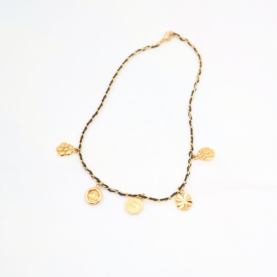 [Pre-owned] Chanel Vintage Medallions Gold Necklace-5