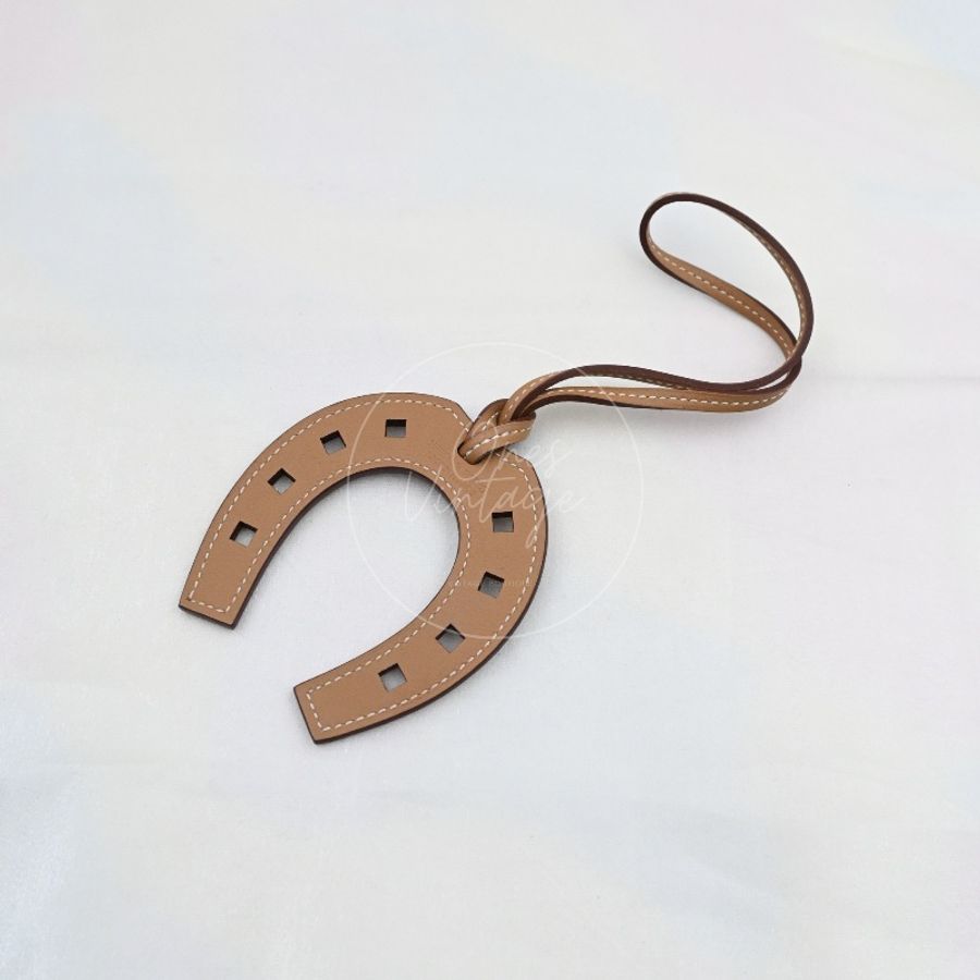 [Brand new] Hermes Leather Horseshoe Bag Charm-6