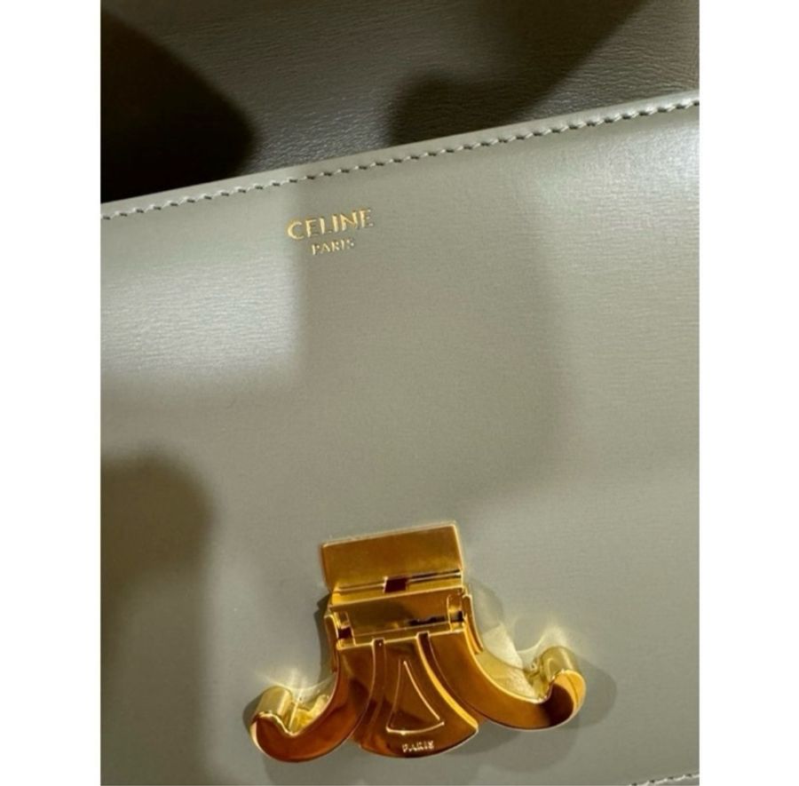 Celine teen box 灰綠色-10