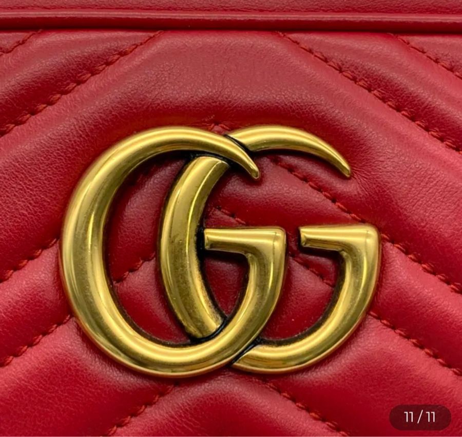 Gucci 紅色馬蒙相機包-8