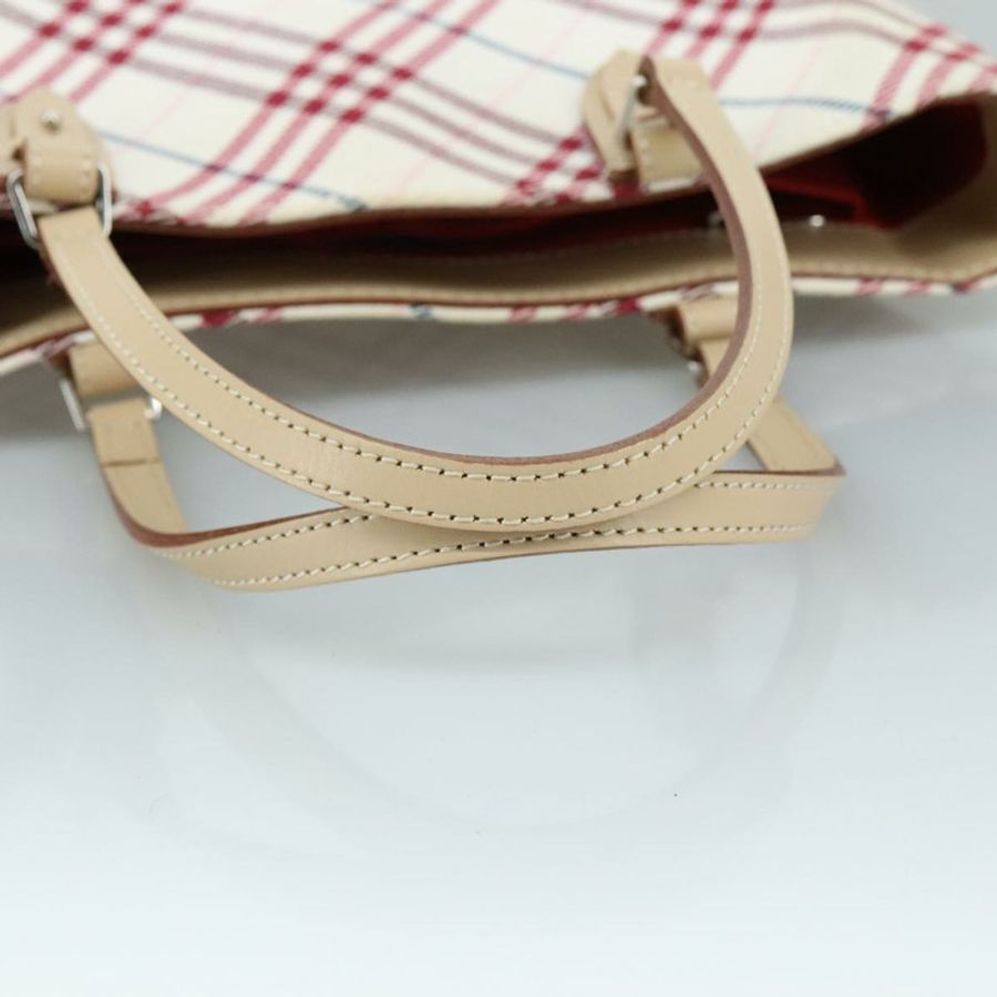 【日本直送】BURBERRY Nova Check Blue Label 手提包 帆布 米色 正品 ac3492-6