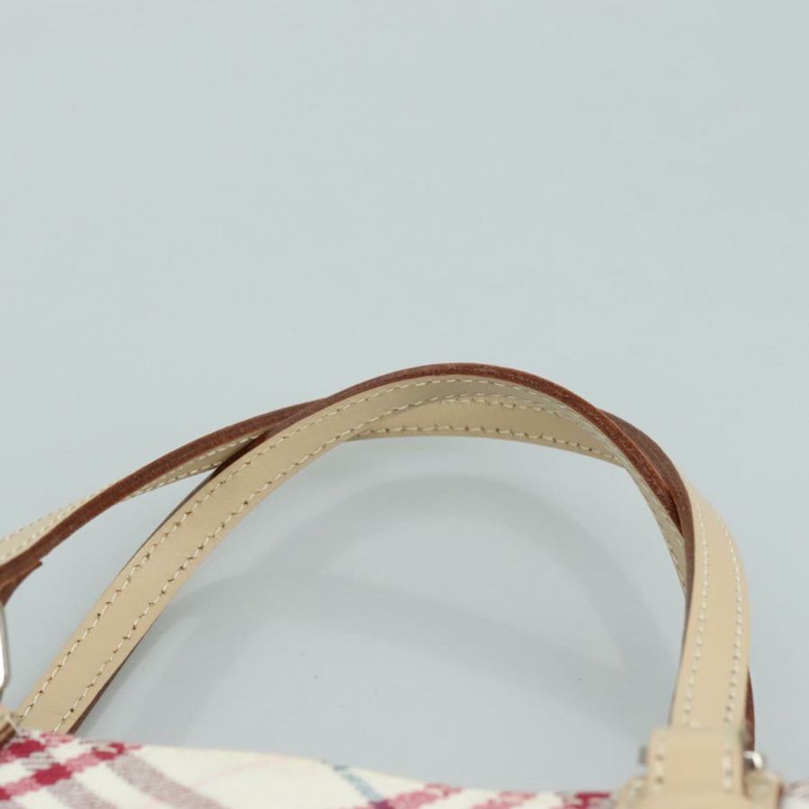 【日本直送】BURBERRY Nova Check Blue Label 手提包 帆布 米色 正品 ac3492-7