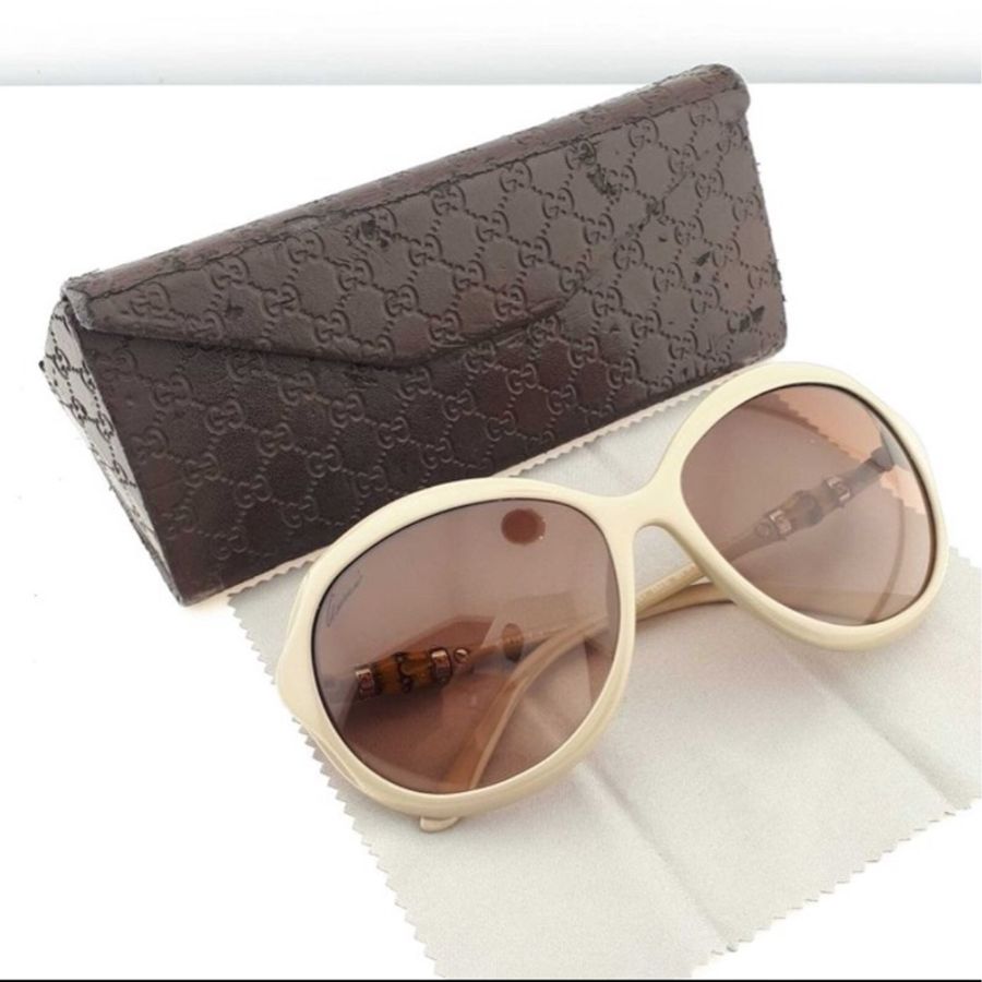 GUCCI Butterfly Beige with Bamboo & Silver 墨鏡-7