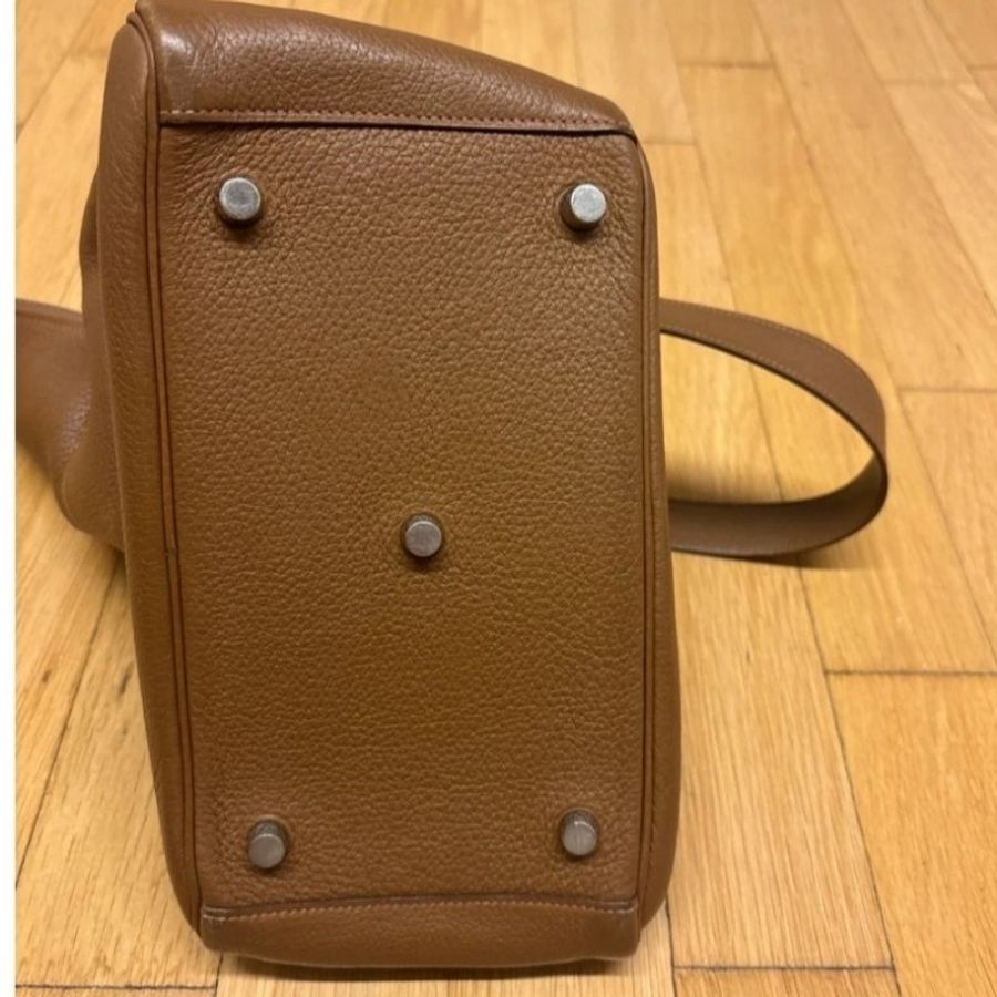 HERMÈS Lindy 26 棕色銀扣(稀有Togo皮)-5