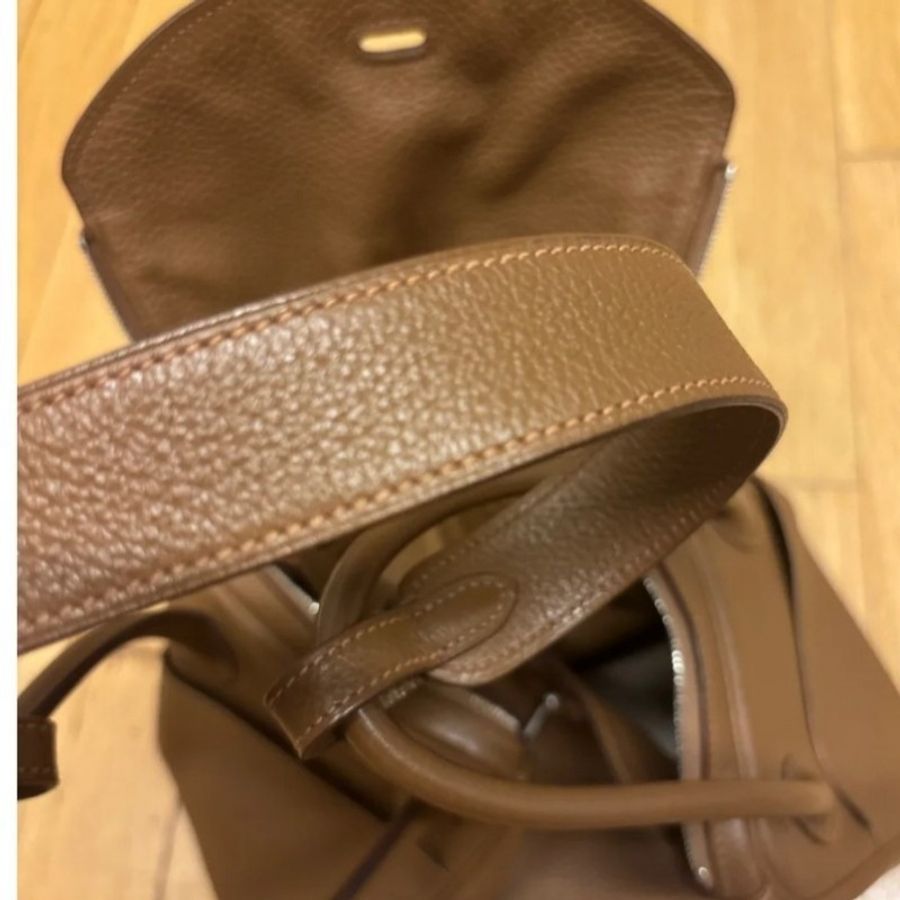 HERMÈS Lindy 26 棕色銀扣(稀有Togo皮)-6