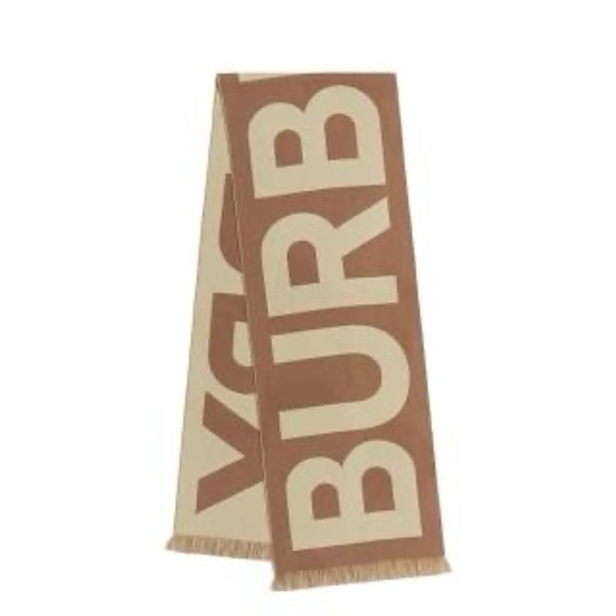 限時優惠活動雙面可用全新款吊牌還在 BURBERRY 巴寶莉 經典LOGO羊毛圍巾BURBERRY 巴寶莉 女性 /男性 材質 羊毛-1