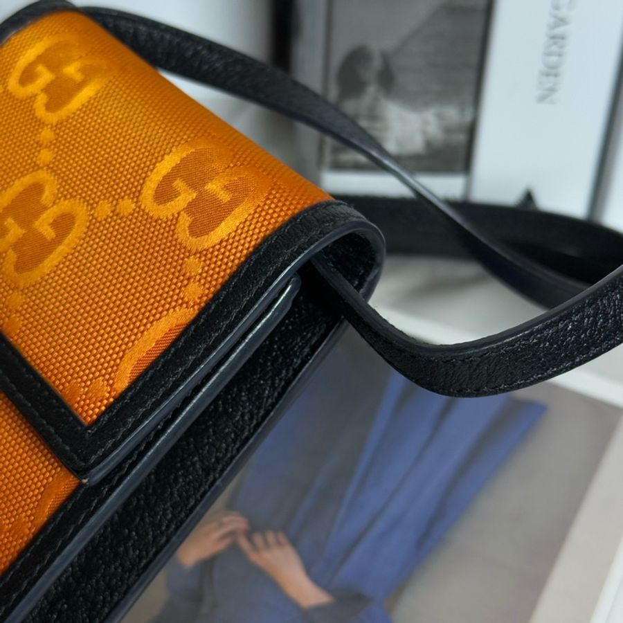 Gucci 新款 Off the grid 橘色手機包-7