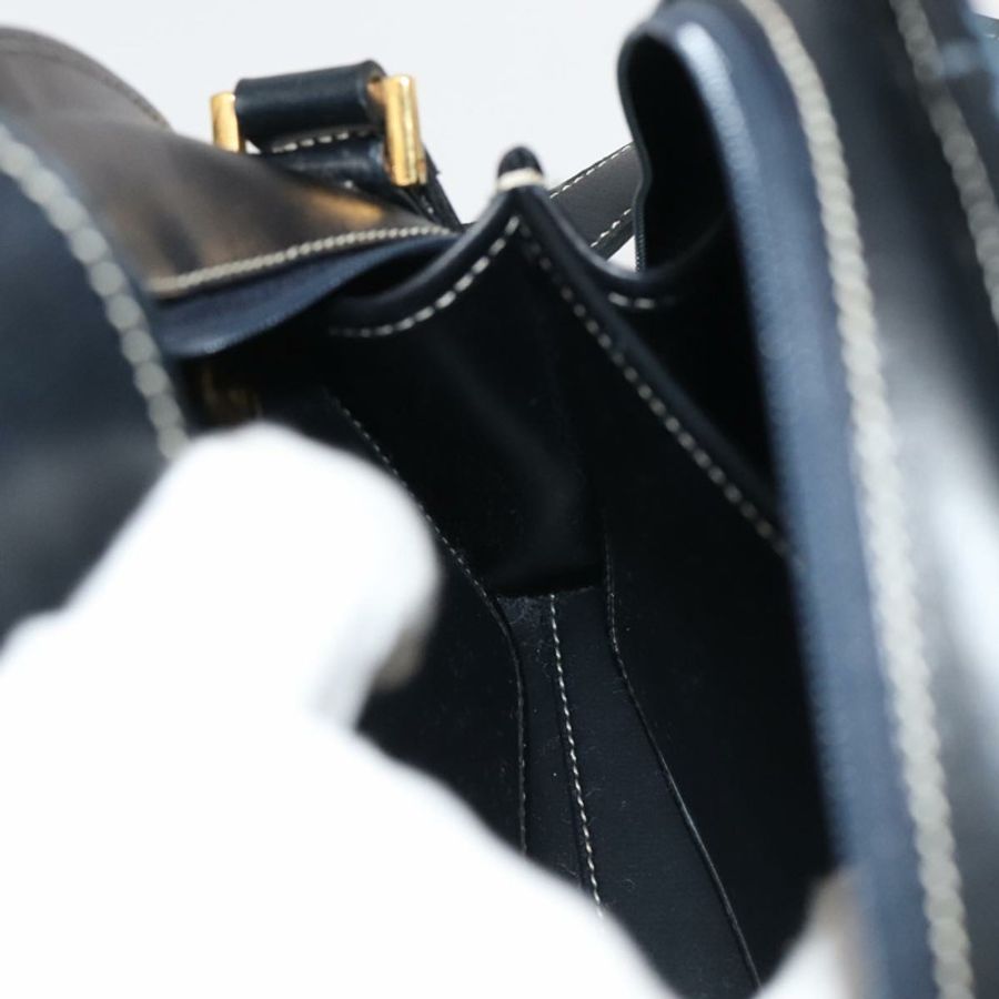 【日本直送】Christian Dior 黑色金色皮革肩背包,正品編號 102014-16
