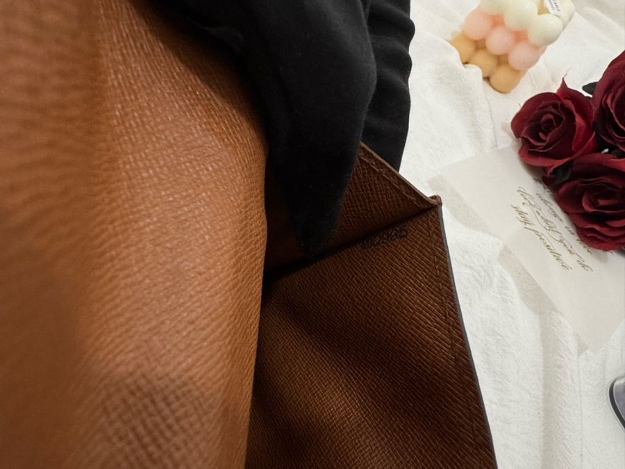 Louis Vuitton 紅皮經典老花vintage腰包-7