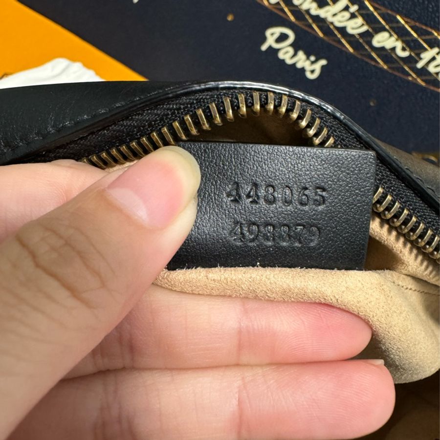 🌟八五新🆙🌟 GUCCI 古馳 GG Marmont系列仿舊金色雙G LOGO 山字車紋拉鍊肩背包-9