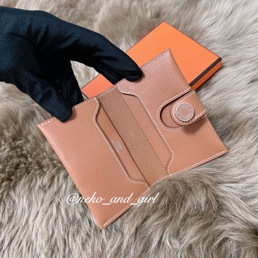 台灣現貨🖤 Hermès R.M.S 金棕卡包🔥🔥-1