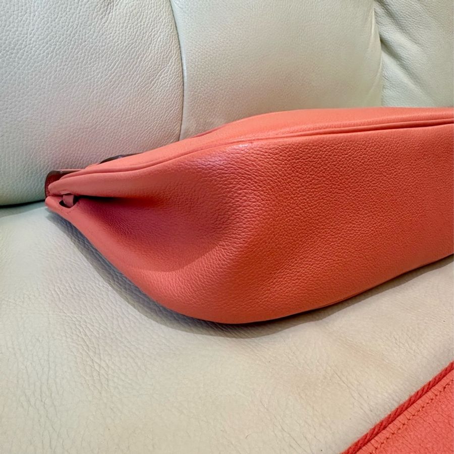 🧚🏻‍♀️（已售出）Hermès Berline 28 絕版美包 龍蝦粉（狀況非常好）-2