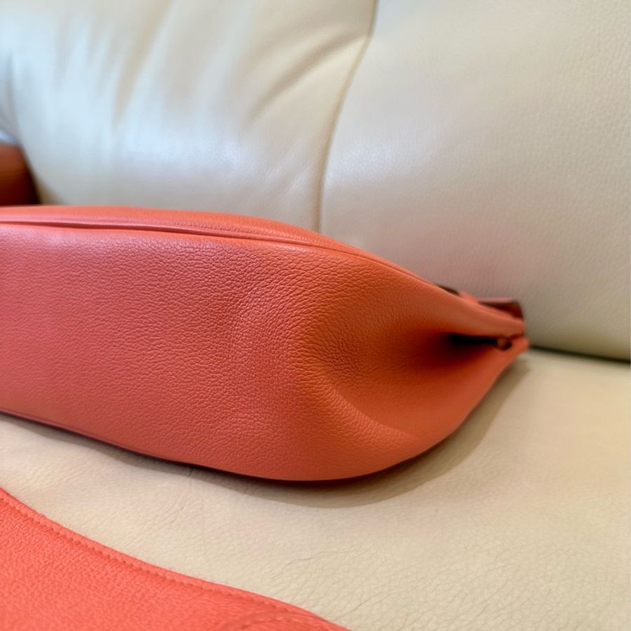 🧚🏻‍♀️（已售出）Hermès Berline 28 絕版美包 龍蝦粉（狀況非常好）-7