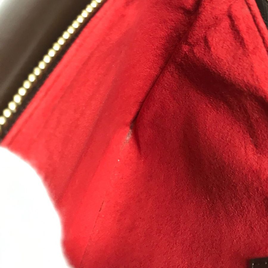 路易威登 N48259 Damier Twice Pochette 單肩包帆布女式 Ebene 棕色-12