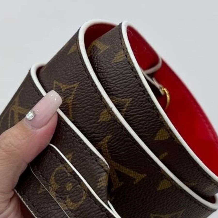 LV 路易威登 老花 印花 粉 背帶 肩帶 肩背帶-8