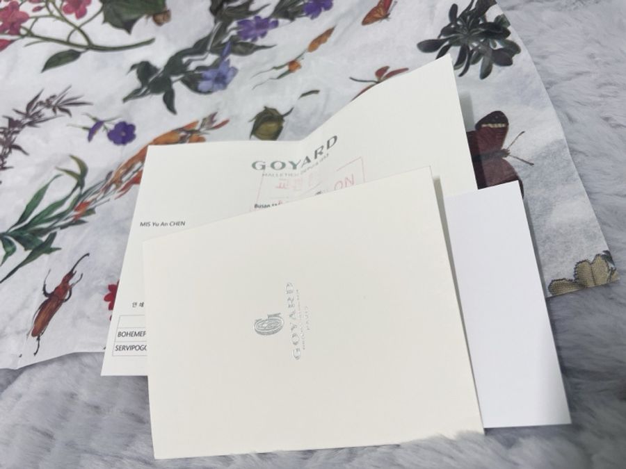 有購證!Goyard Hobo bag稀有深藍色+咖啡色小愛心♡全新韓國專櫃帶回保證100%正品-18