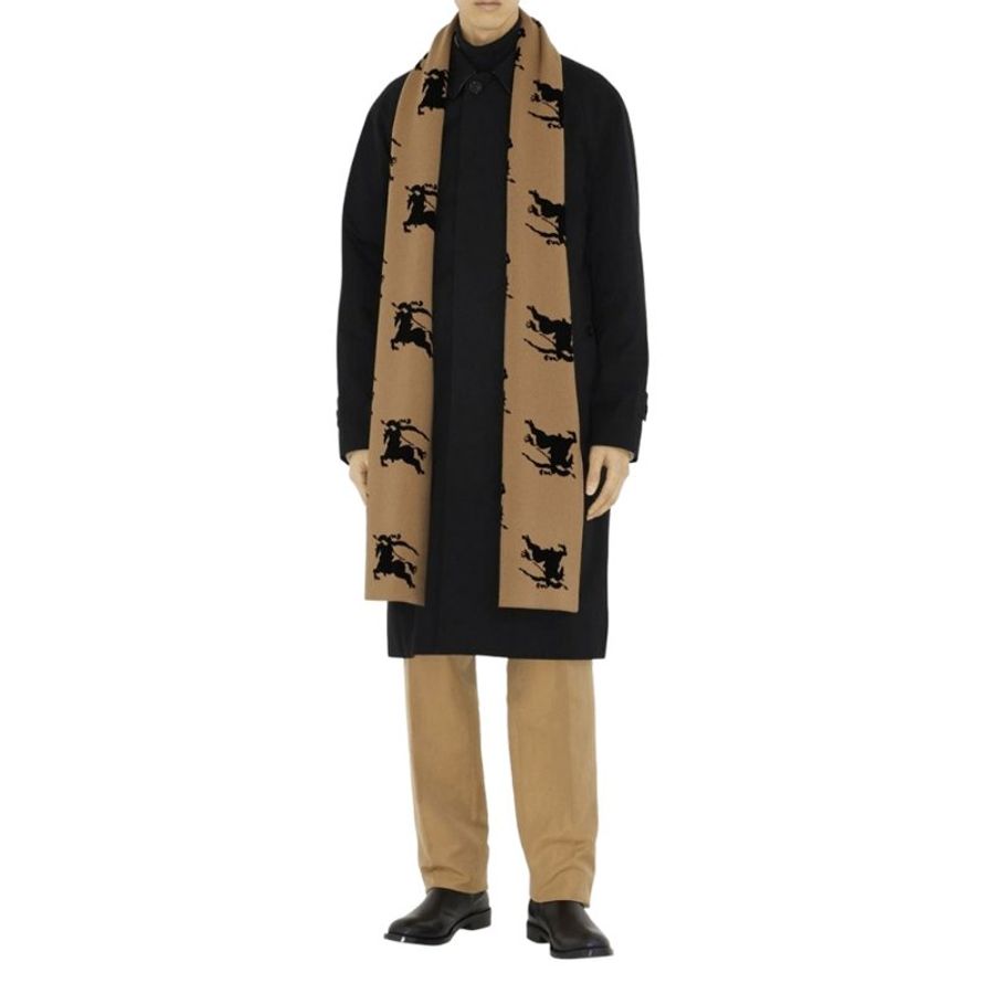 Burberry Ekd Printed Scarf for Women in Camel (8072080-Camel)-3