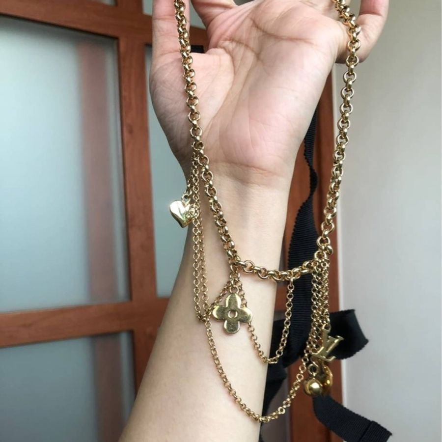 真品LV 路易威登 腰鍊 項鍊 手鍊 手鏈 鏈子-2