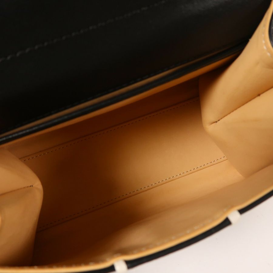 Delvaux 牛皮皮革Brillant Mini手挽肩背兩用袋黑色-4