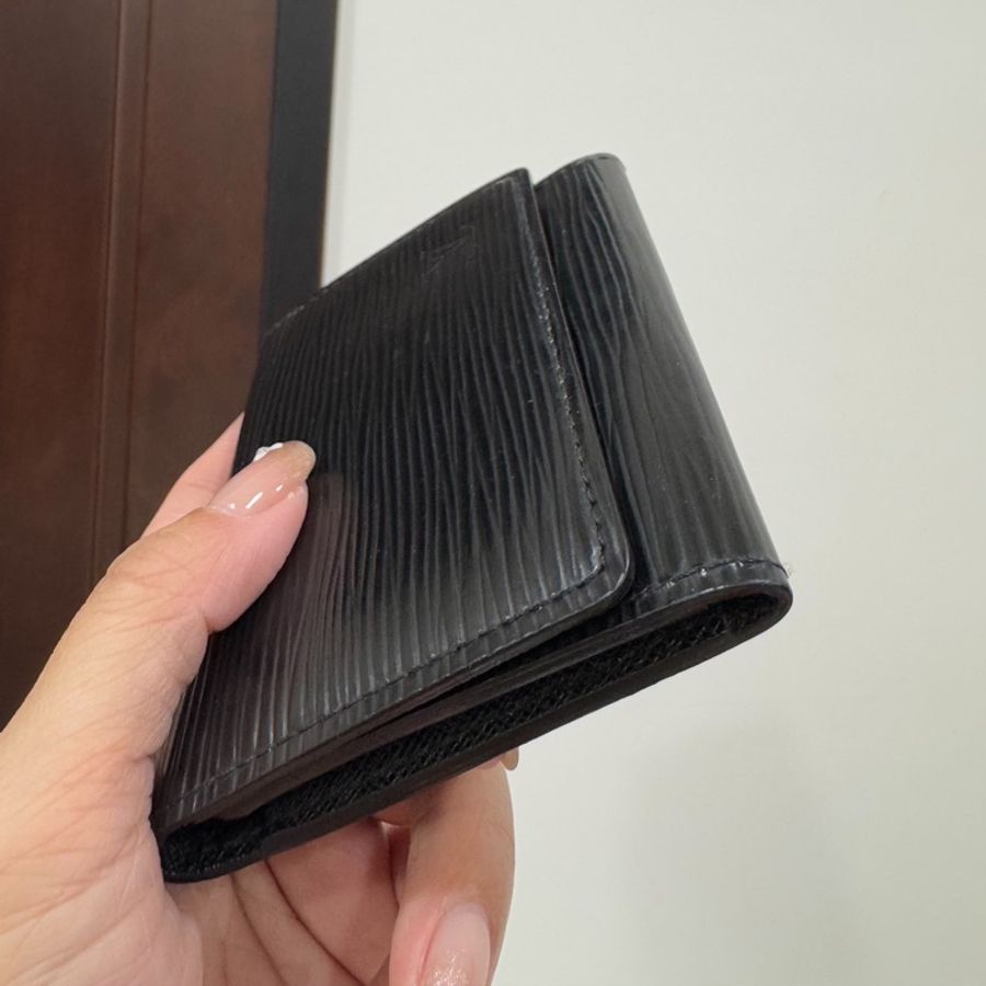 LV 路易威登 ENVELOPPE CARTE EPC 黑色 水波紋 信用卡卡夾 名片夾 卡夾 卡包 皮夾 短夾-6