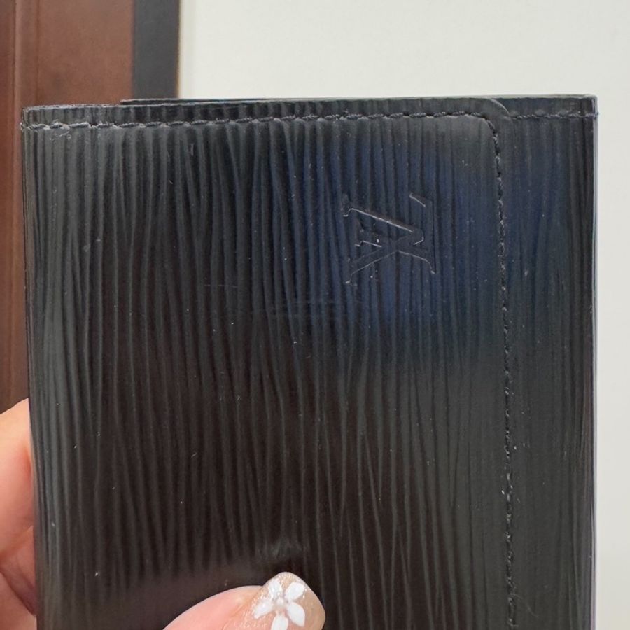 LV 路易威登 ENVELOPPE CARTE EPC 黑色 水波紋 信用卡卡夾 名片夾 卡夾 卡包 皮夾 短夾-8