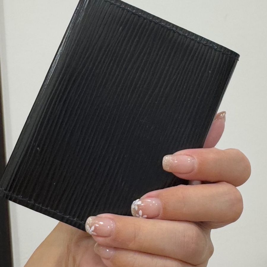 LV 路易威登 ENVELOPPE CARTE EPC 黑色 水波紋 信用卡卡夾 名片夾 卡夾 卡包 皮夾 短夾-11