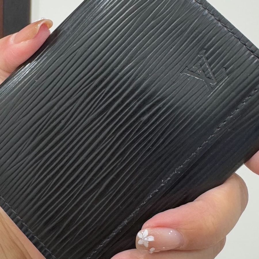 LV 路易威登 ENVELOPPE CARTE EPC 黑色 水波紋 信用卡卡夾 名片夾 卡夾 卡包 皮夾 短夾-13