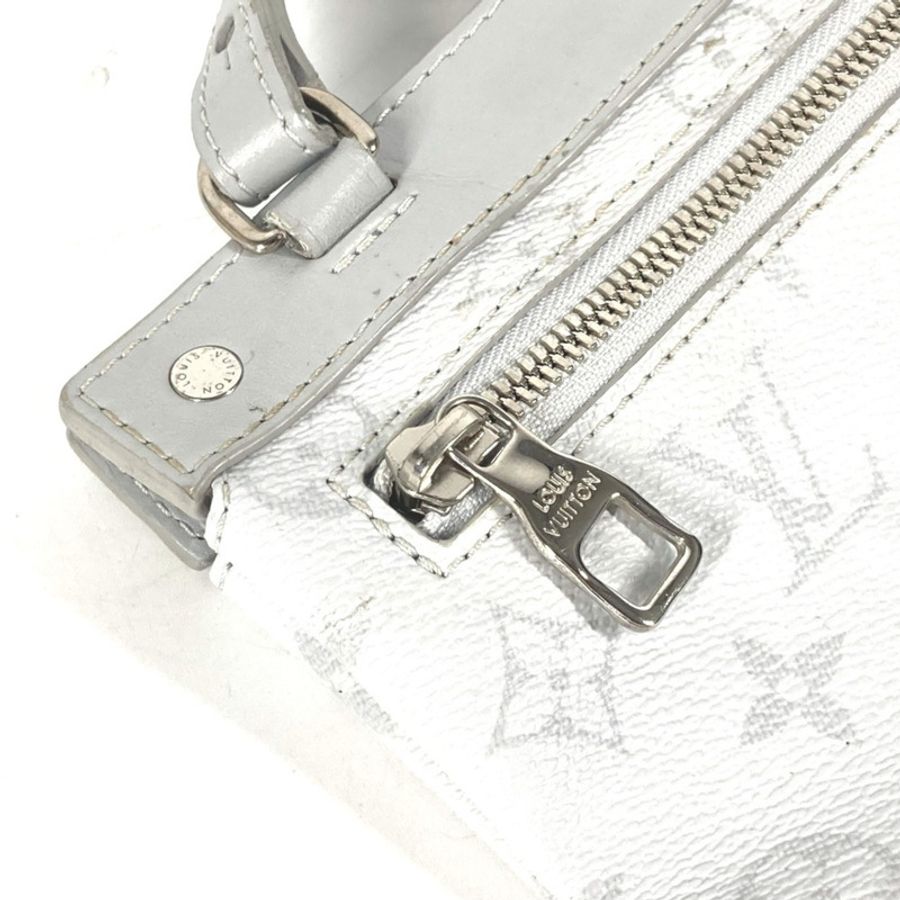 路易威登 M44627 Monogram 白色扁平垂直肩包托特包帆布男式-7