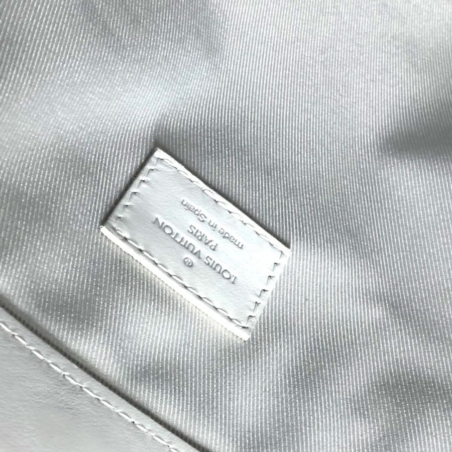 路易威登 M44627 Monogram 白色扁平垂直肩包托特包帆布男式-14