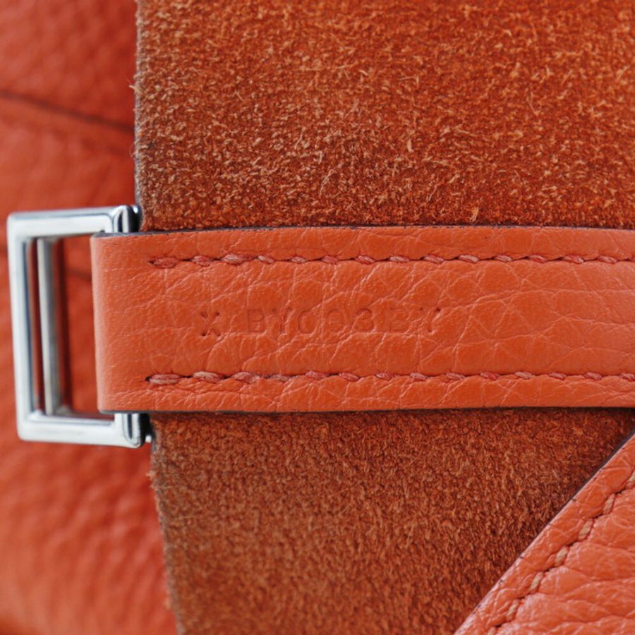 Hermes HERMES Picotin Lock 小號手提包 Taurillon Clemence 2016 橘色/X 皮帶扣 LockPM 女士-9