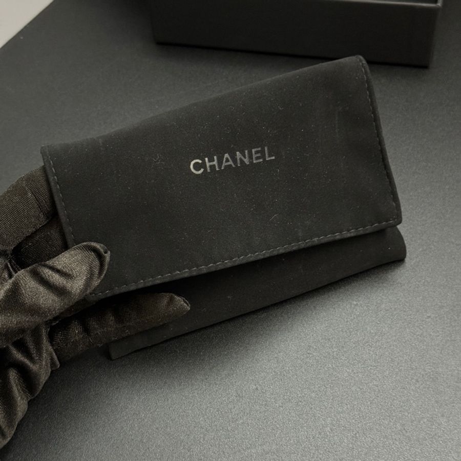 （全新品等級） Chanel 魚子醬牛皮 三折短夾 皮夾 錢包-10