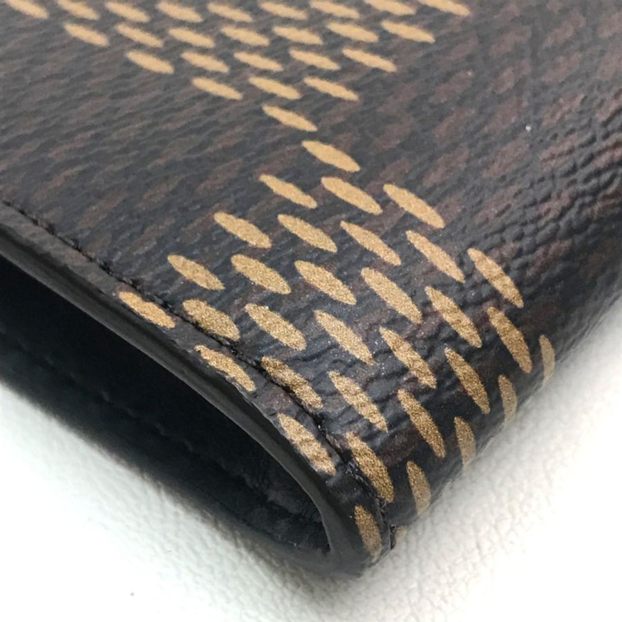 路易威登 N60390 Damier Giant Pochette Jour NIGO 合作手拿包帆布男士 Ebene 棕色-2