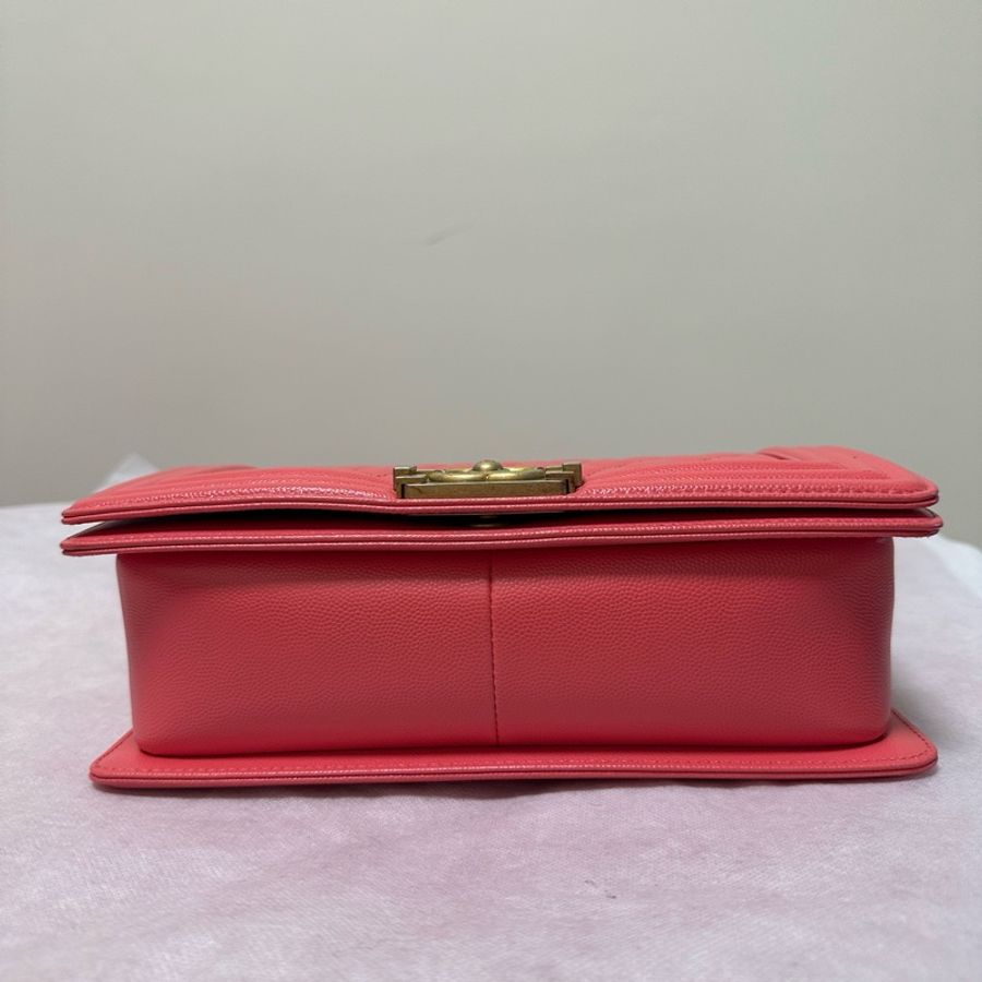 Chanel boy 粉金25包-3