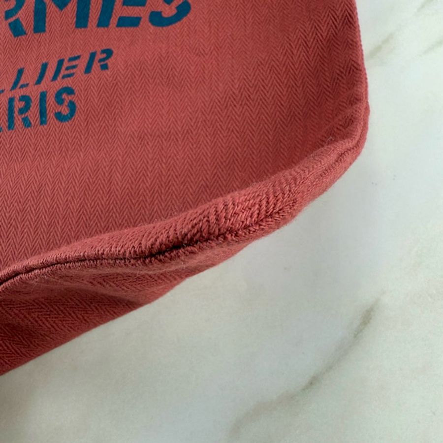 愛馬仕 Hermès Aline Groom 帆布包 愛馬仕紅 單肩/斜背-9