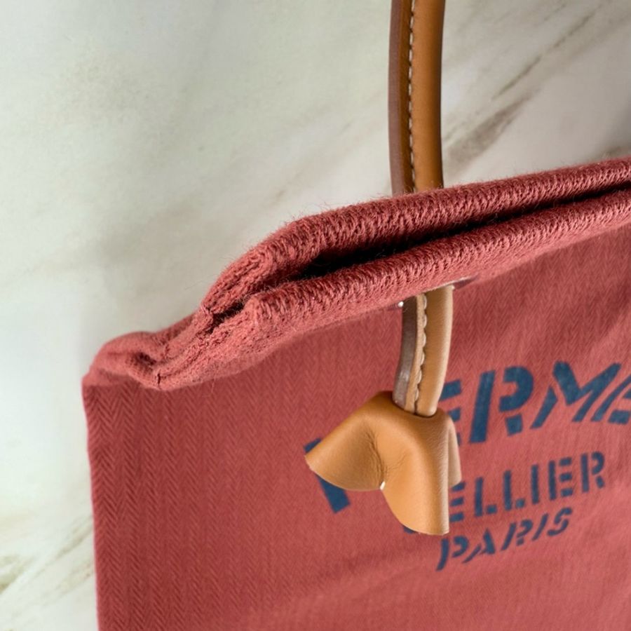 愛馬仕 Hermès Aline Groom 帆布包 愛馬仕紅 單肩/斜背-11