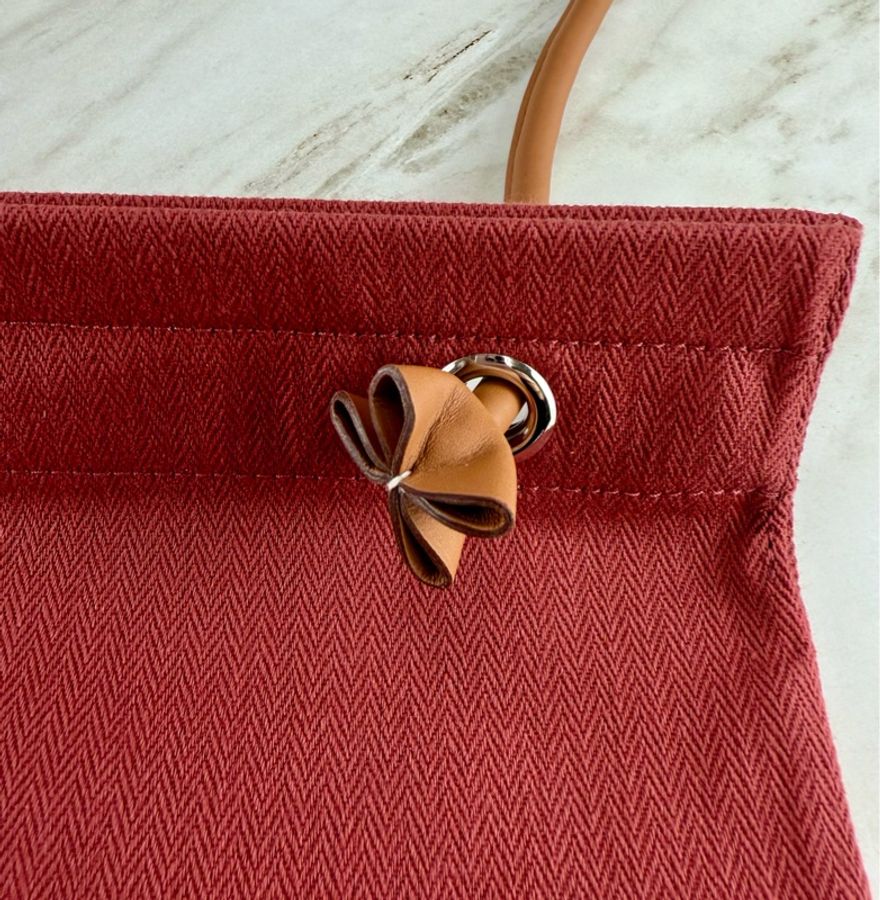 愛馬仕 Hermès Aline Groom 帆布包 愛馬仕紅 單肩/斜背-13