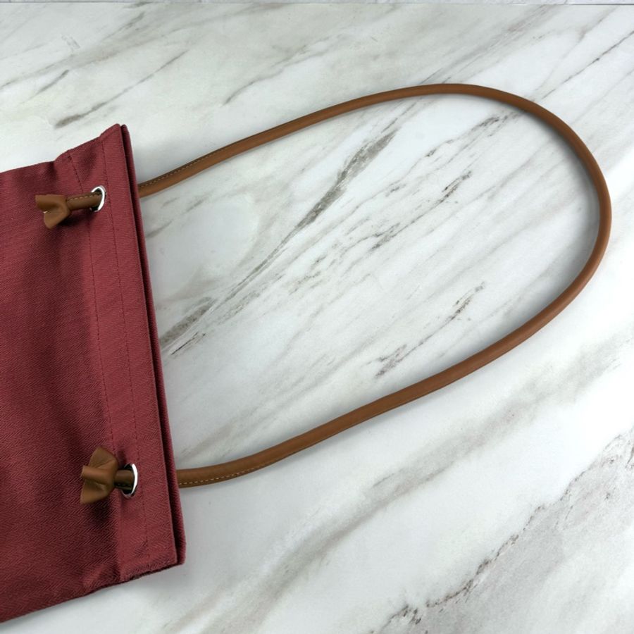 愛馬仕 Hermès Aline Groom 帆布包 愛馬仕紅 單肩/斜背-17